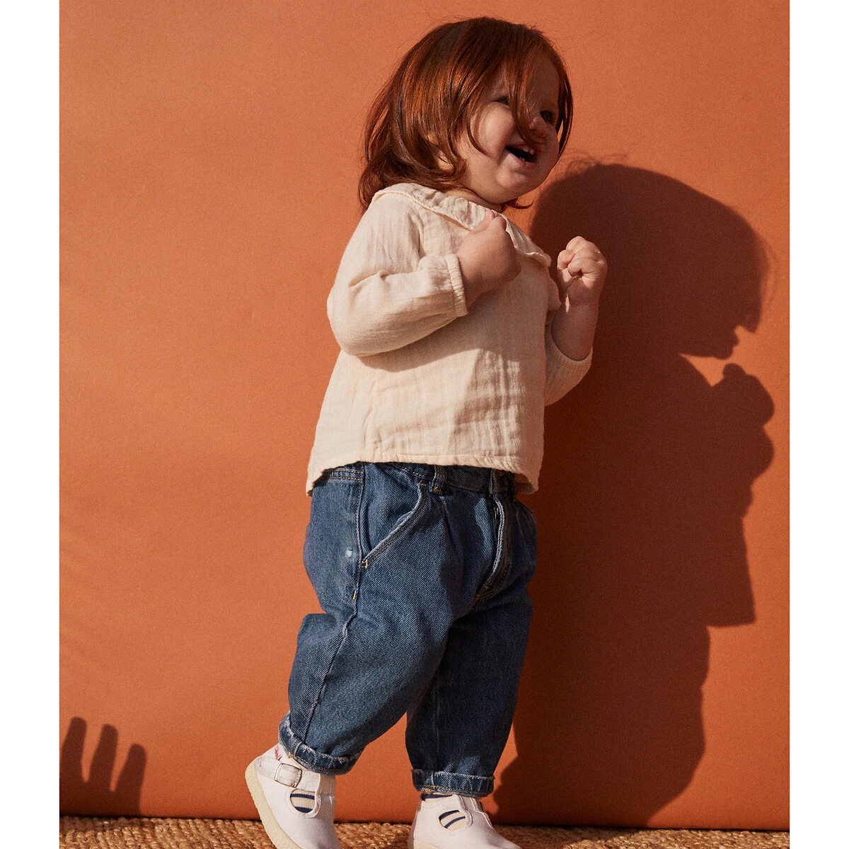 PETIT BATEAU Blouse Manches Longues En Gaze De Coton 4 PETIT BATEAU Blouse Manches Longues En Gaze De Coton – Image 4