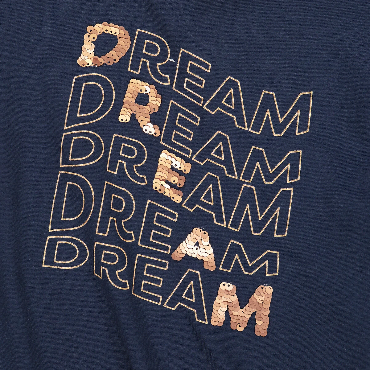 T-shirt à Message Pailleté, Détails Sequins 4 T-shirt à Message Pailleté, Détails Sequins – Image 4