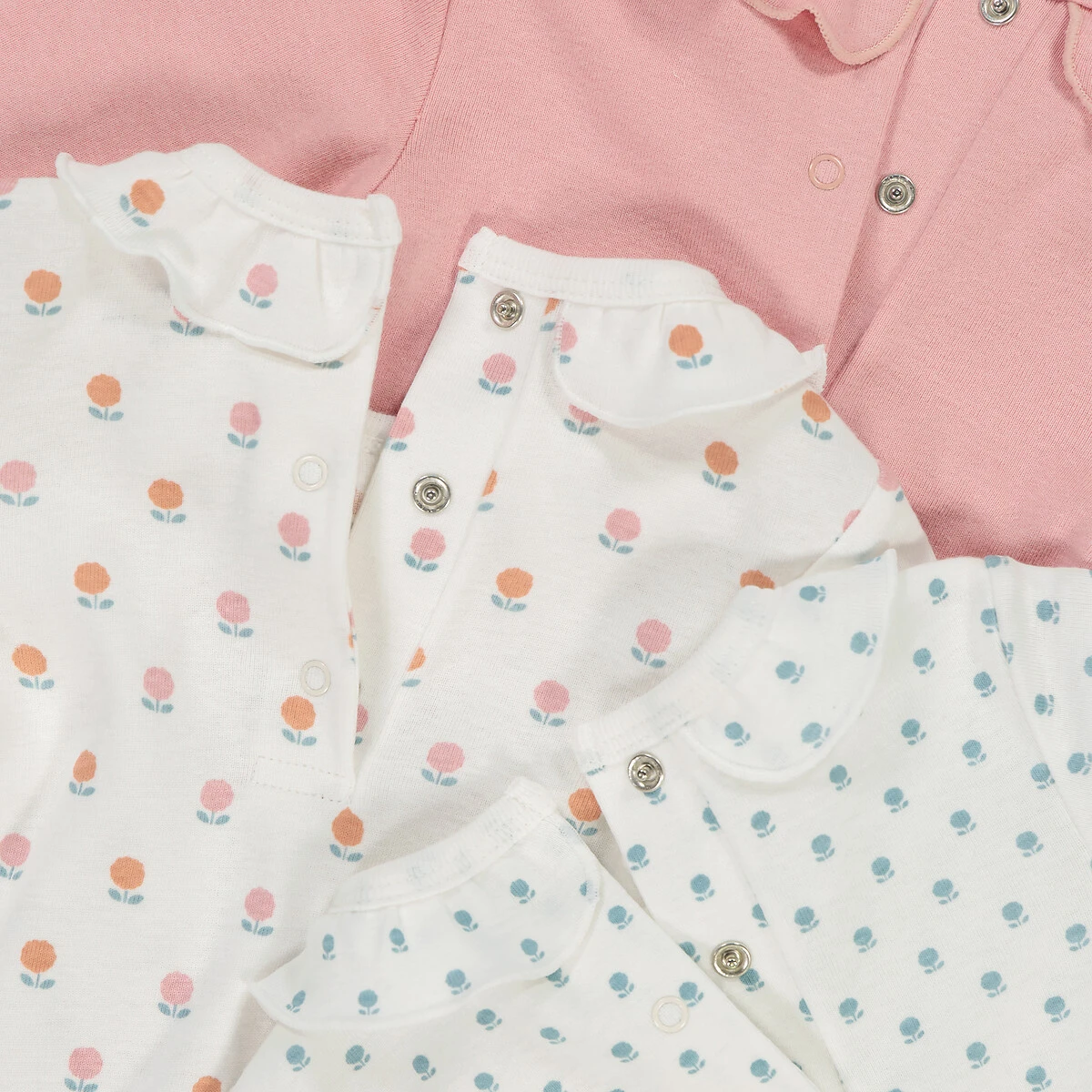 Lot De 3 Bodies Manches Longues à Col Volanté 4 Lot De 3 Bodies Manches Longues à Col Volanté – Image 4