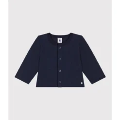 PETIT BATEAU Cardigan Pressionné En Jersey épais