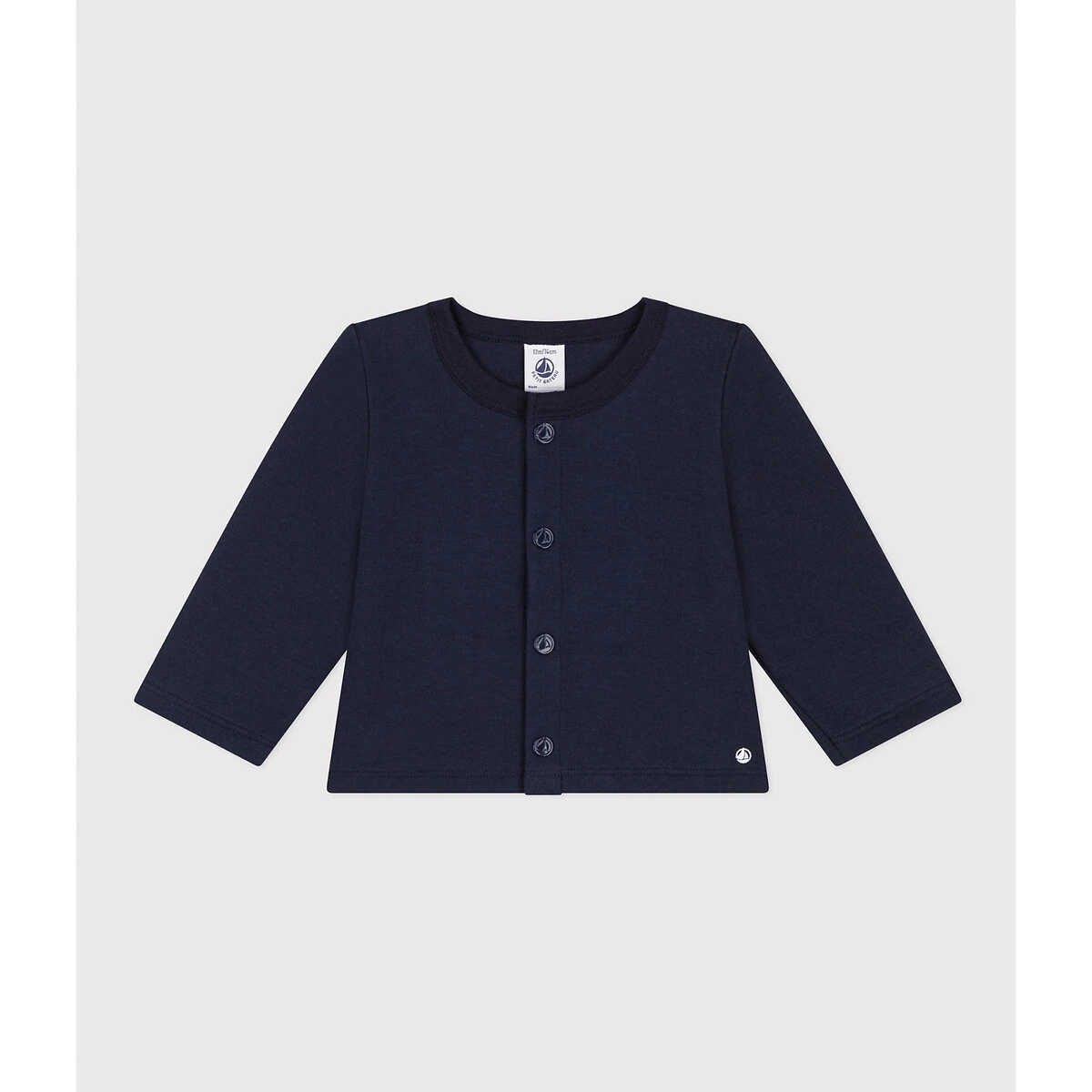 PETIT BATEAU Cardigan Pressionné En Jersey épais 1 PETIT BATEAU Cardigan Pressionné En Jersey épais