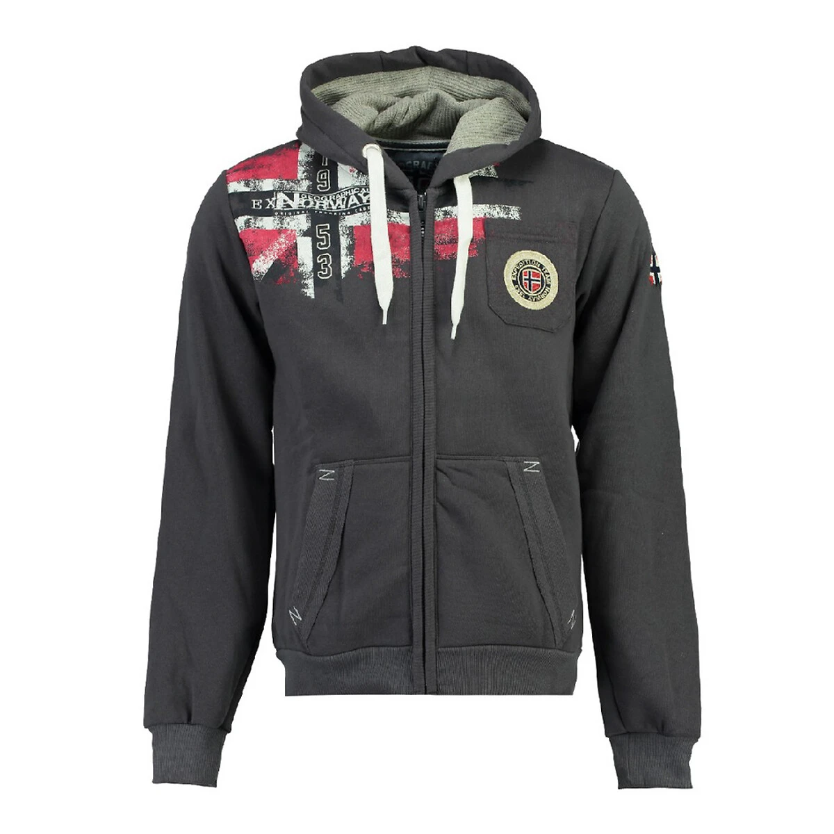 GEOGRAPHICAL NORWAY Sweat Zippé à Capuche Fespote 7 GEOGRAPHICAL NORWAY Sweat Zippé à Capuche Fespote – Image 7
