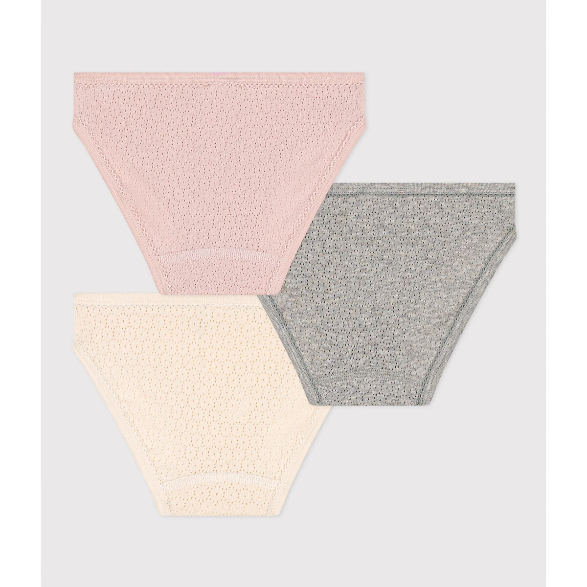 PETIT BATEAU Lot De 3 Culottes En Coton Ajouré 2 PETIT BATEAU Lot De 3 Culottes En Coton Ajouré – Image 2