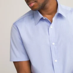 Chemise Droite, Manches Courtes En Popeline 7 Chemise Droite, Manches Courtes En Popeline -Mode Décontractée 569fcfb19b25d78fa8b86d5b99d925ca