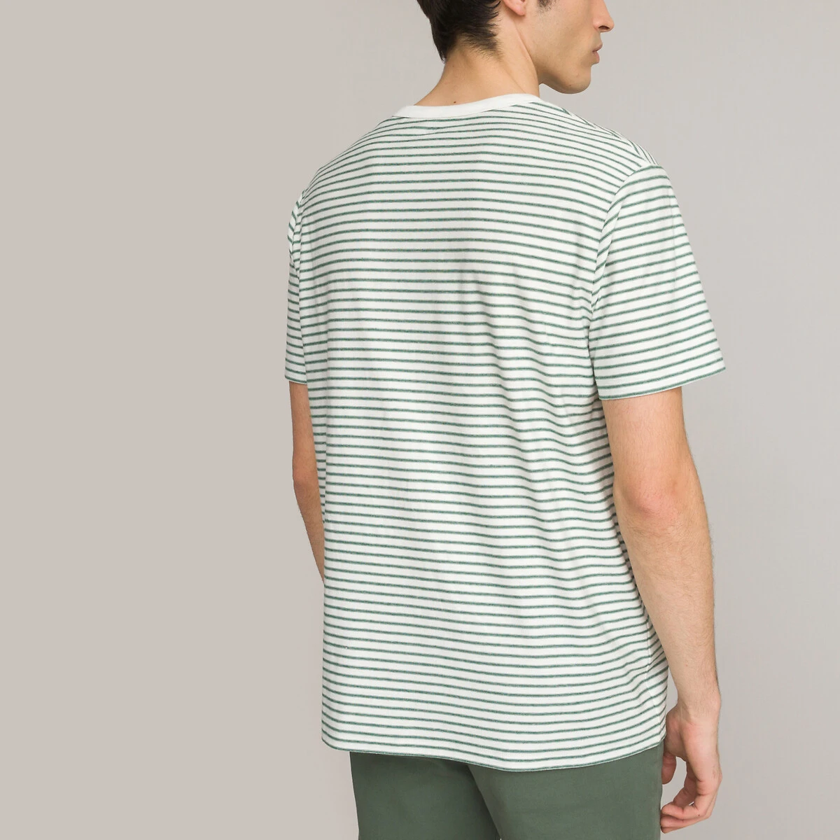 T-shirt Imprimé En Coton Col Rond Manches Courtes 11 T-shirt Imprimé En Coton Col Rond Manches Courtes – Image 11