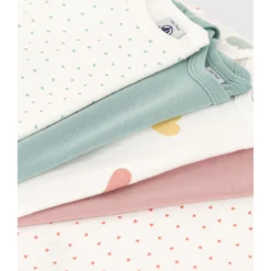 PETIT BATEAU Lot De 5 Bodies Manches Longues En Coton -Mode Décontractée 5e5302dbae4c3a92f1b556f65add7f21