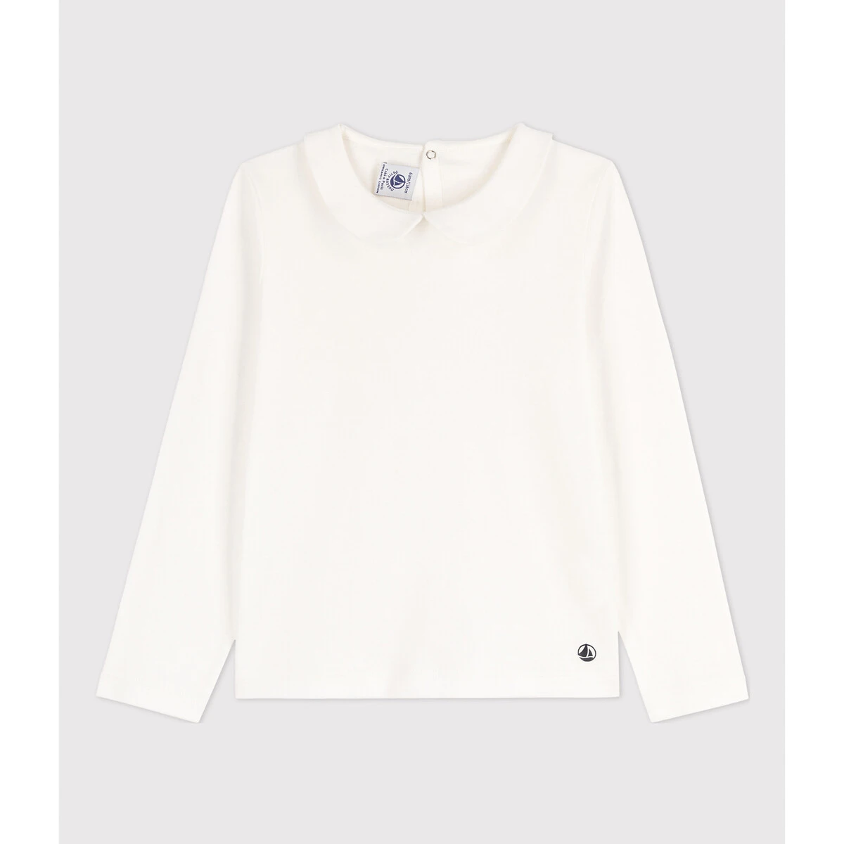 PETIT BATEAU T-shirt Manches Longues Col Claudine 1 PETIT BATEAU T-shirt Manches Longues Col Claudine
