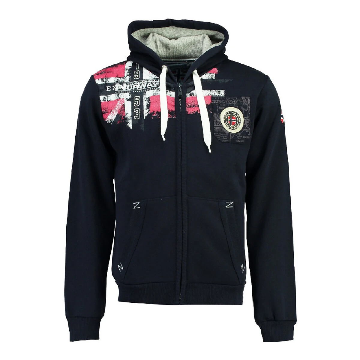 GEOGRAPHICAL NORWAY Sweat Zippé à Capuche Fespote 1 GEOGRAPHICAL NORWAY Sweat Zippé à Capuche Fespote