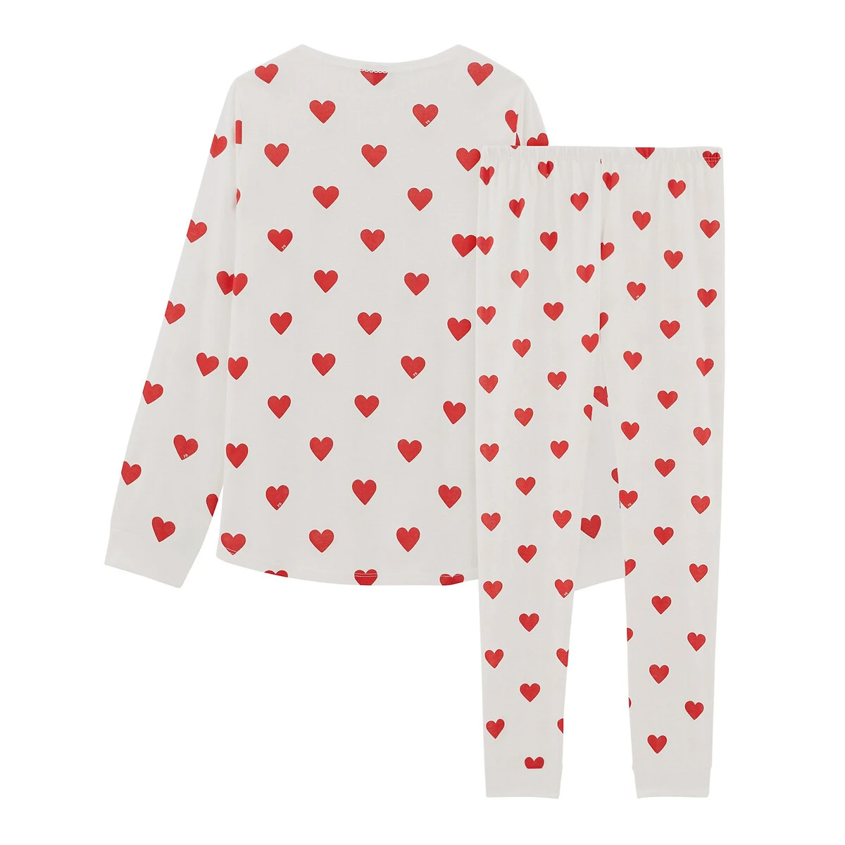 PETIT BATEAU Pyjama 2 Pièces Manches Longues Imprimé Cœurs 2 PETIT BATEAU Pyjama 2 Pièces Manches Longues Imprimé Cœurs – Image 2