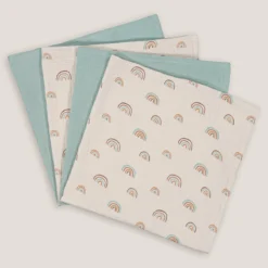 Lot De 4 Langes En Gaze De Coton