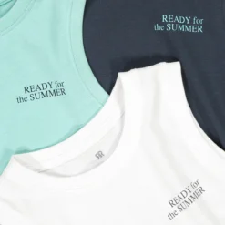 Lot De 3 Débardeurs, Message Imprimé Poitrine -Mode Décontractée 62bac2d7380ba37b8c1d5151863f2a8c