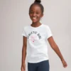 T-shirt Col Rond à Message Athletic Girl