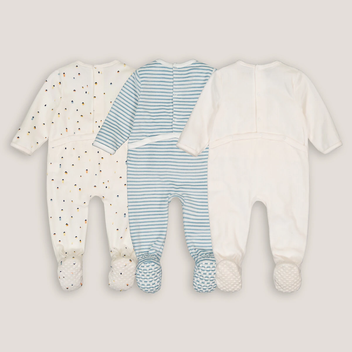 Lot De 3 Pyjamas En Velours 2 Lot De 3 Pyjamas En Velours – Image 2