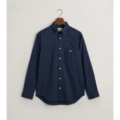 Gant Chemise Droite En Popeline Unie -Mode Décontractée 63ffdc451b9a394e7282be68157e4bc3