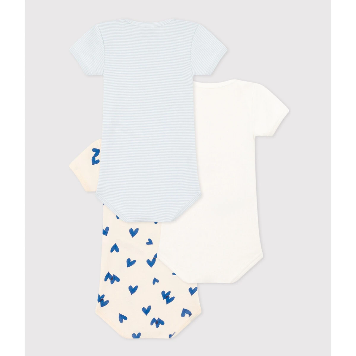 PETIT BATEAU Lot De 3 Bodies Manches Courtes En Coton 2 PETIT BATEAU Lot De 3 Bodies Manches Courtes En Coton – Image 2