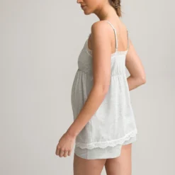 Pyjashort Maternité Fines Bretelles, Jersey Chiné 7 Pyjashort Maternité Fines Bretelles, Jersey Chiné -Mode Décontractée 649dc9da4f5443d821d4fe1d74313125