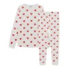 PETIT BATEAU Pyjama 2 Pièces Manches Longues Imprimé Cœurs