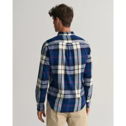 Gant Chemise Droite En Flanelle. -Mode Décontractée 6504247cee2461207e907611213cd79b