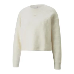 Puma Sweat Effet Matelassé Classics Quilted Crew -Mode Décontractée 6563ee25f3a015f62f763896be9273e0