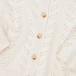 Gilet Col Rond Boutonné En Fine Maille Ajourée -Mode Décontractée 6664995bdc703b3911e8e785c76896f1