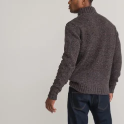 Pull Col Montant En Laine -Mode Décontractée 66b682e7870f3489d425c02ed196e60f