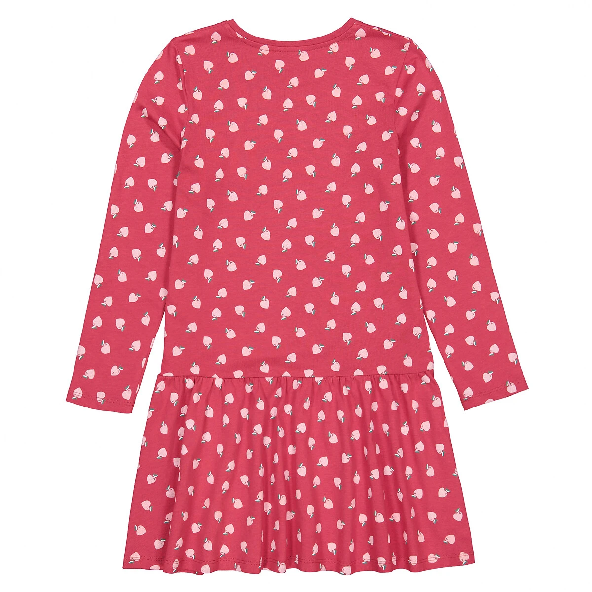 Robe Manches Longues, Imprimé Pommes 4 Robe Manches Longues, Imprimé Pommes – Image 4