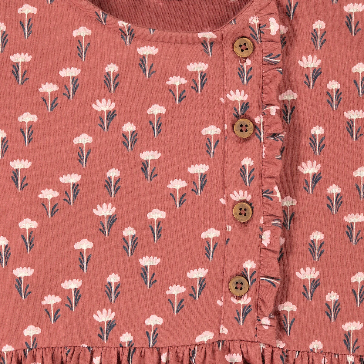 Robe Manches Longues Imprimé Fleurs 5 Robe Manches Longues Imprimé Fleurs – Image 5