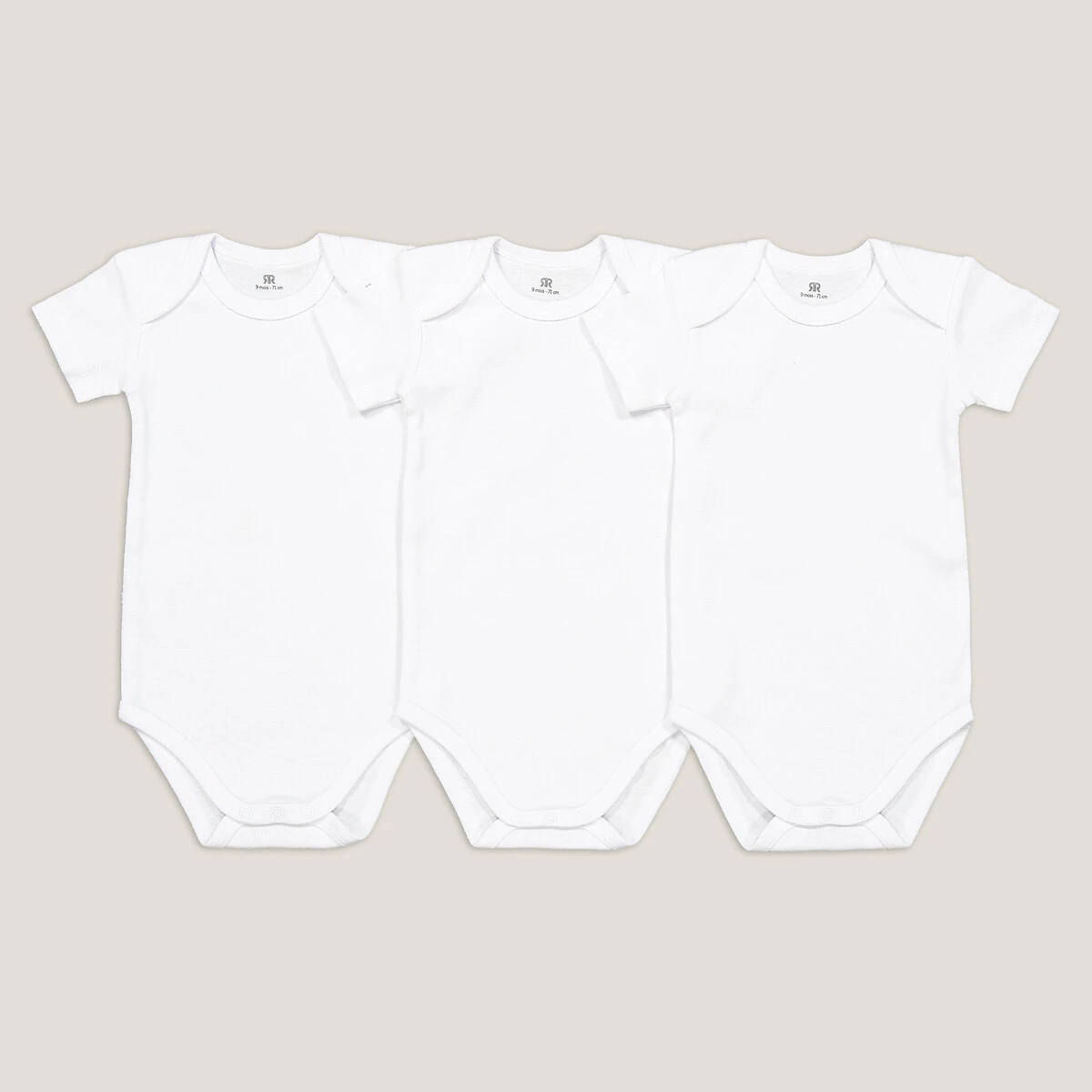 Lot De 3 Bodies Naissance, Coton Bio 4 Lot De 3 Bodies Naissance, Coton Bio – Image 4