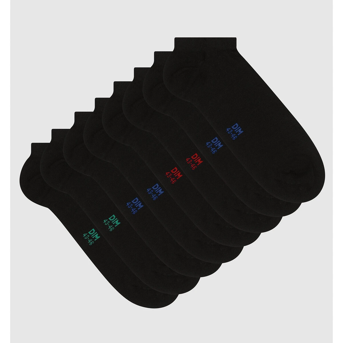 DIM Lot De 4 Paires De Socquettes Coton Classique 1 DIM Lot De 4 Paires De Socquettes Coton Classique