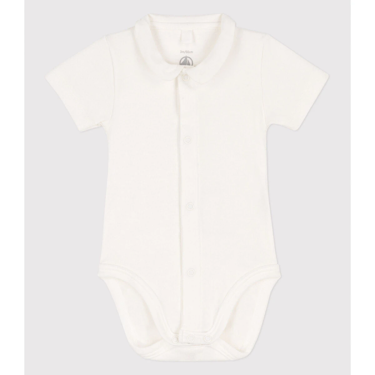 PETIT BATEAU Body Manches Courtes, Col Volanté 4 PETIT BATEAU Body Manches Courtes, Col Volanté – Image 4