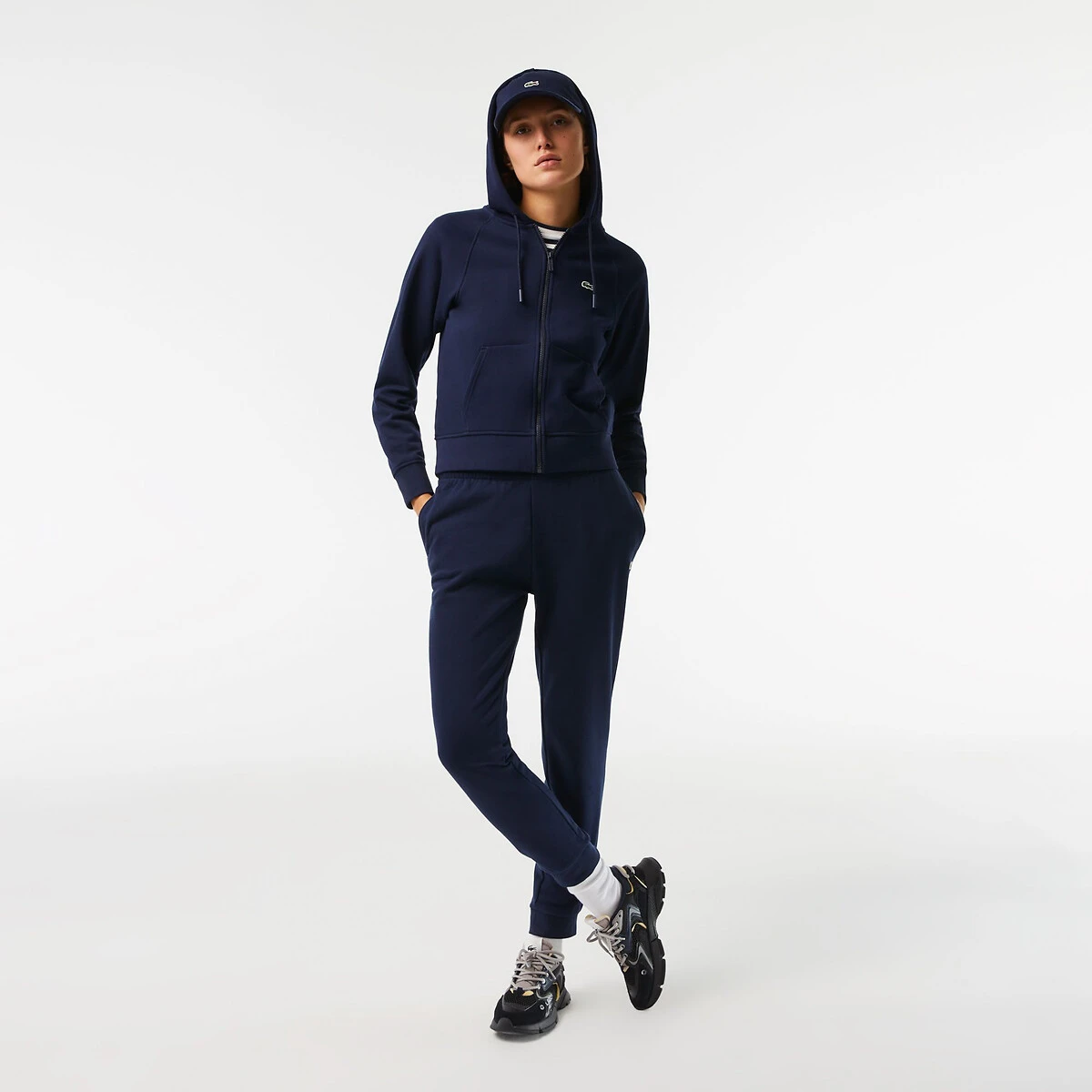 Lacoste Sweat Zippé à Capuche, Logo Brodé 3 Lacoste Sweat Zippé à Capuche, Logo Brodé – Image 3