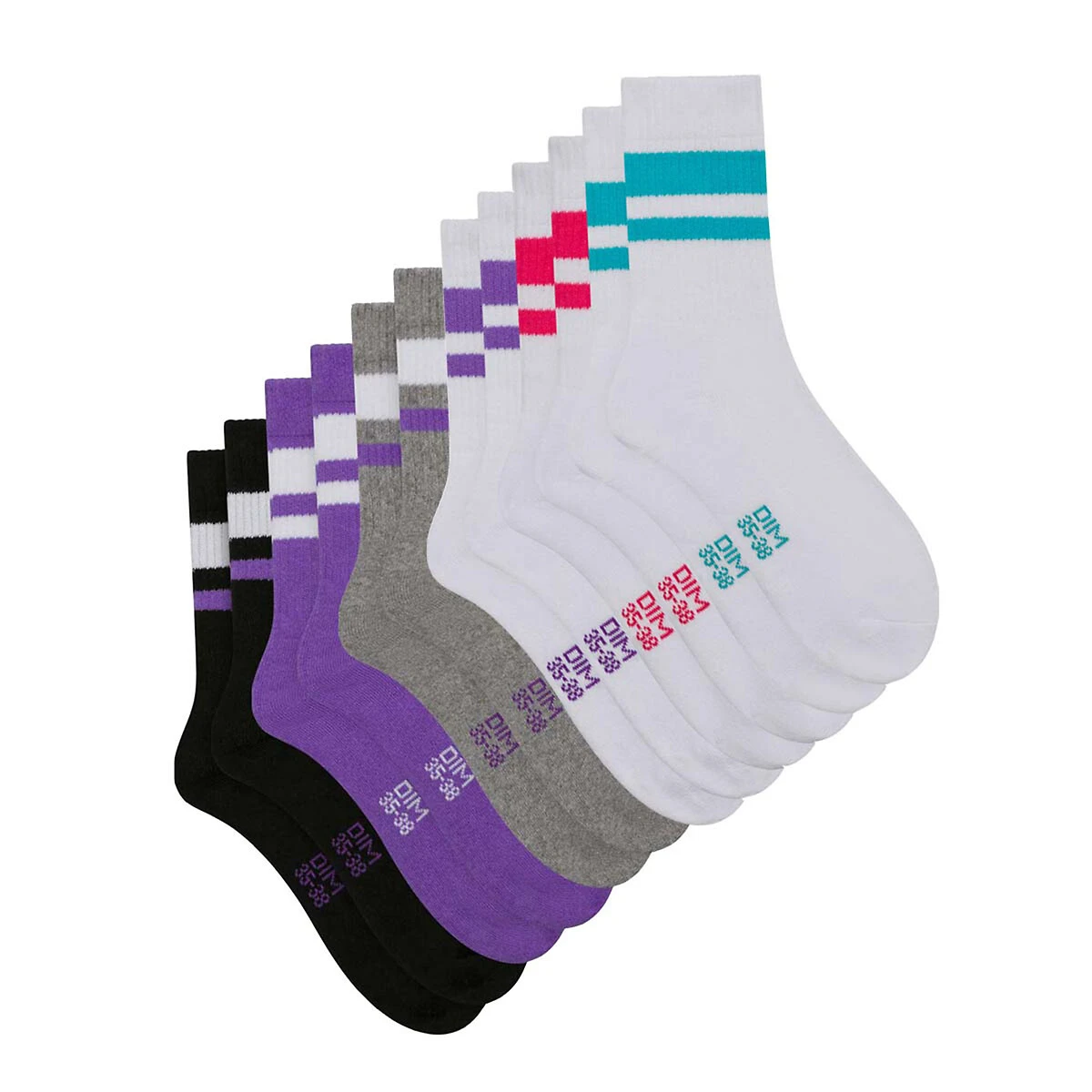 Lot De 6 Mi-chaussettes Ecodim Sport Style 2 Lot De 6 Mi-chaussettes Ecodim Sport Style – Image 2
