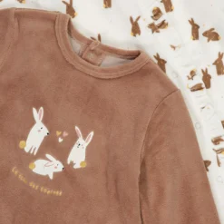 Lot De 2 Pyjamas 1 Pièce En Velours, Motif Lapins 6 Lot De 2 Pyjamas 1 Pièce En Velours, Motif Lapins -Mode Décontractée 6b60a1b20834fb928dc2de735786922f