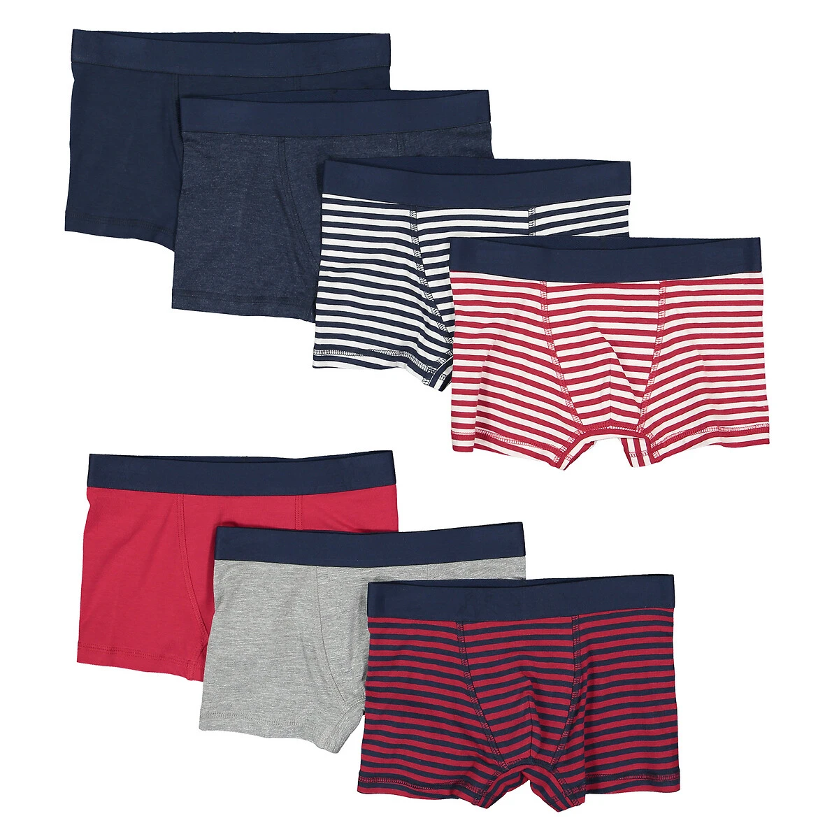 Lot De 7 Boxers En Coton 1 Lot De 7 Boxers En Coton