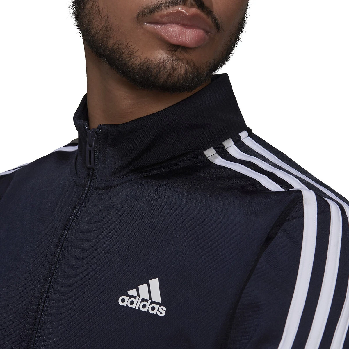 Adidas Sportswear Veste Col Montant 3 Bandes Tricot 2 Adidas Sportswear Veste Col Montant 3 Bandes Tricot – Image 2