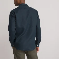 Chemise Droite Signature, Manches Longues, En Lin 16 Chemise Droite Signature, Manches Longues, En Lin -Mode Décontractée 6d07087703b9fae0cc65ea34b2574945