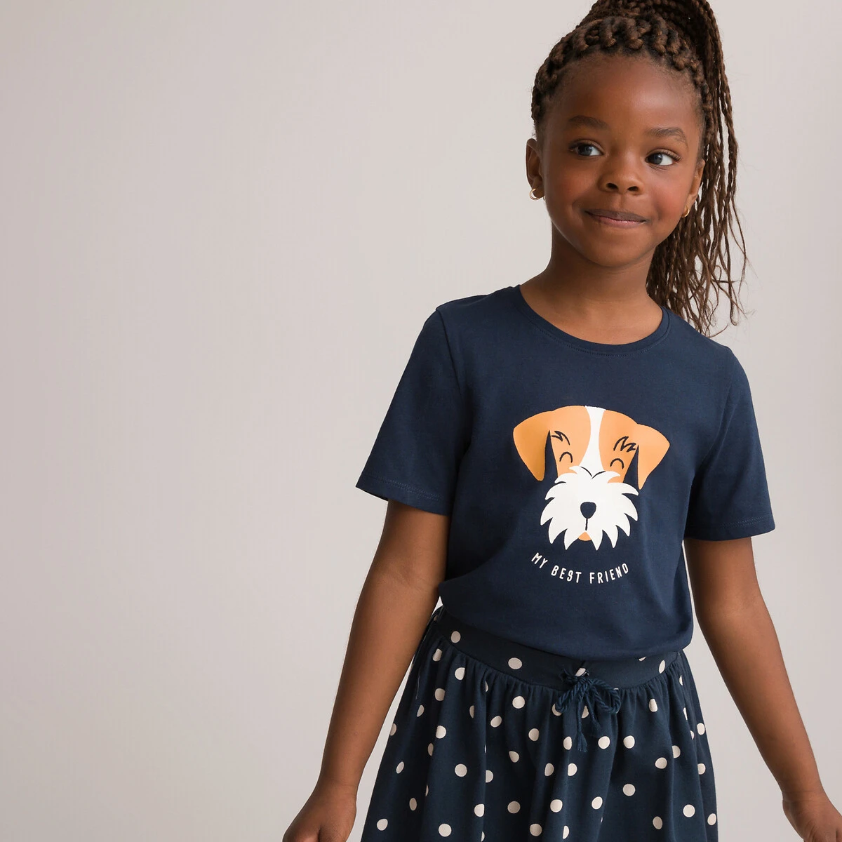 T-shirt Col Rond, Motif Tête De Chien 2 T-shirt Col Rond, Motif Tête De Chien – Image 2