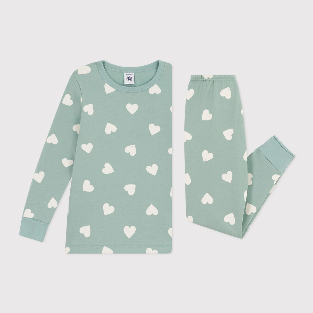 PETIT BATEAU Pyjama Imprimé Cœurs En Molleton 3 PETIT BATEAU Pyjama Imprimé Cœurs En Molleton – Image 3