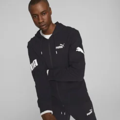 Puma Sweat Zippé à Capuche Colorblock