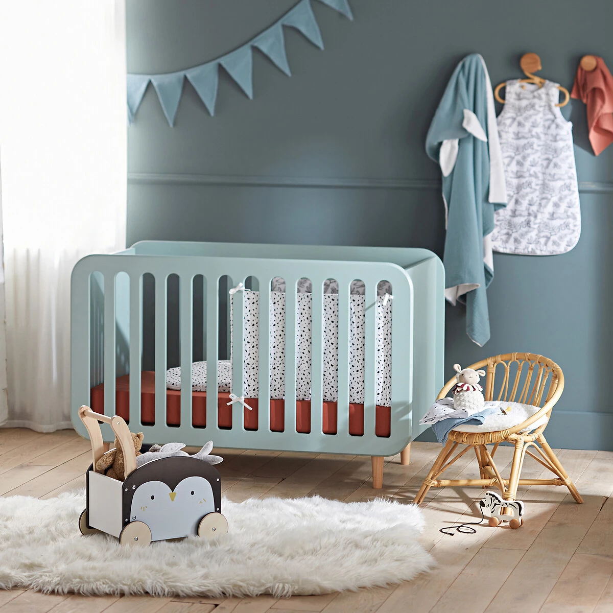 Lot De 3 Langes Bébé En Gaze De Coton, Forest Camp 2 Lot De 3 Langes Bébé En Gaze De Coton, Forest Camp – Image 2