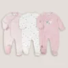 Lot De 3 Pyjamas 1 Pièce Velours