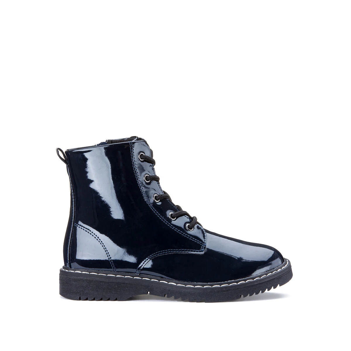 Bottines Vernies Zippées à Lacets 5 Bottines Vernies Zippées à Lacets – Image 5