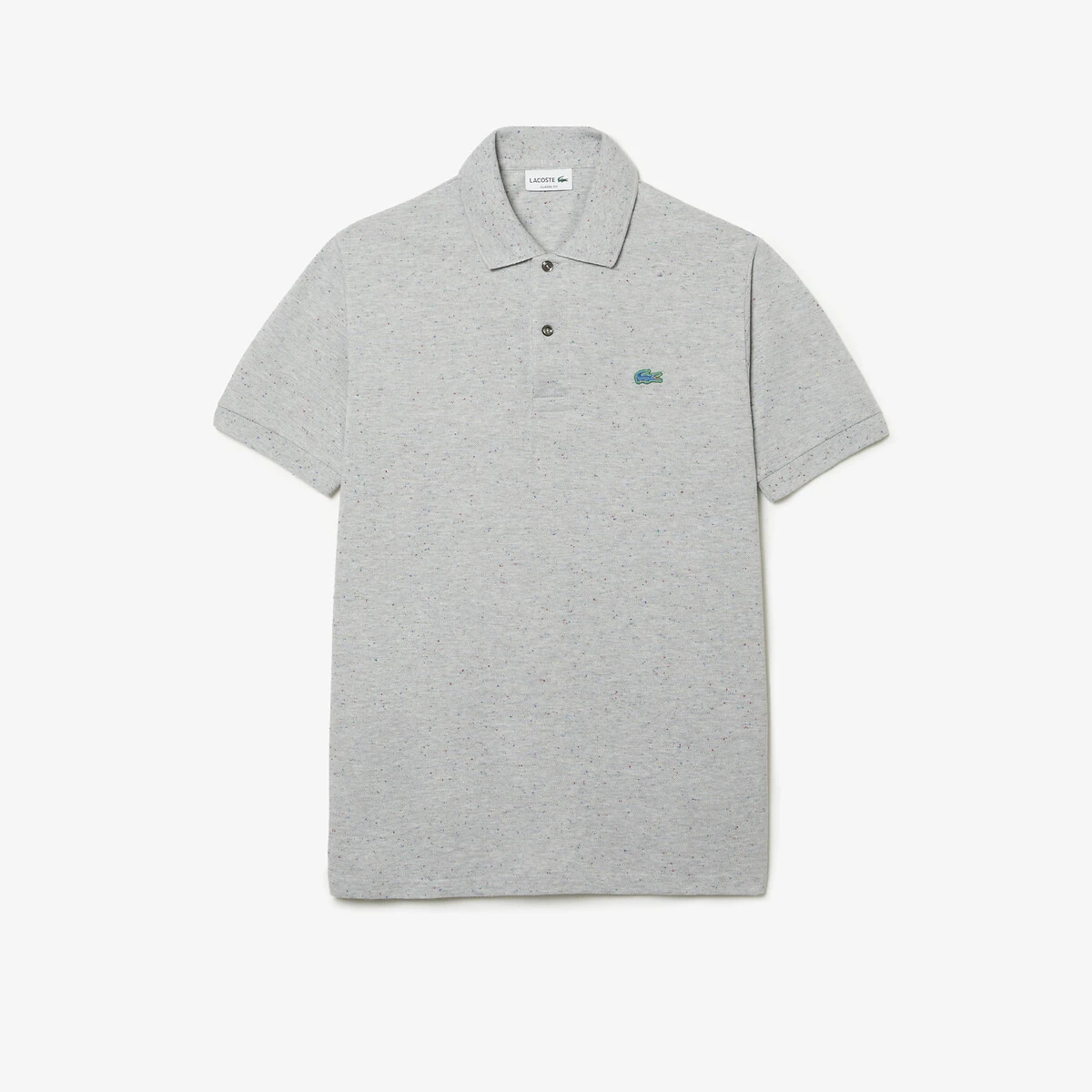 Lacoste Polo Droit Maille Piquée à Micro Pois 1 Lacoste Polo Droit Maille Piquée à Micro Pois