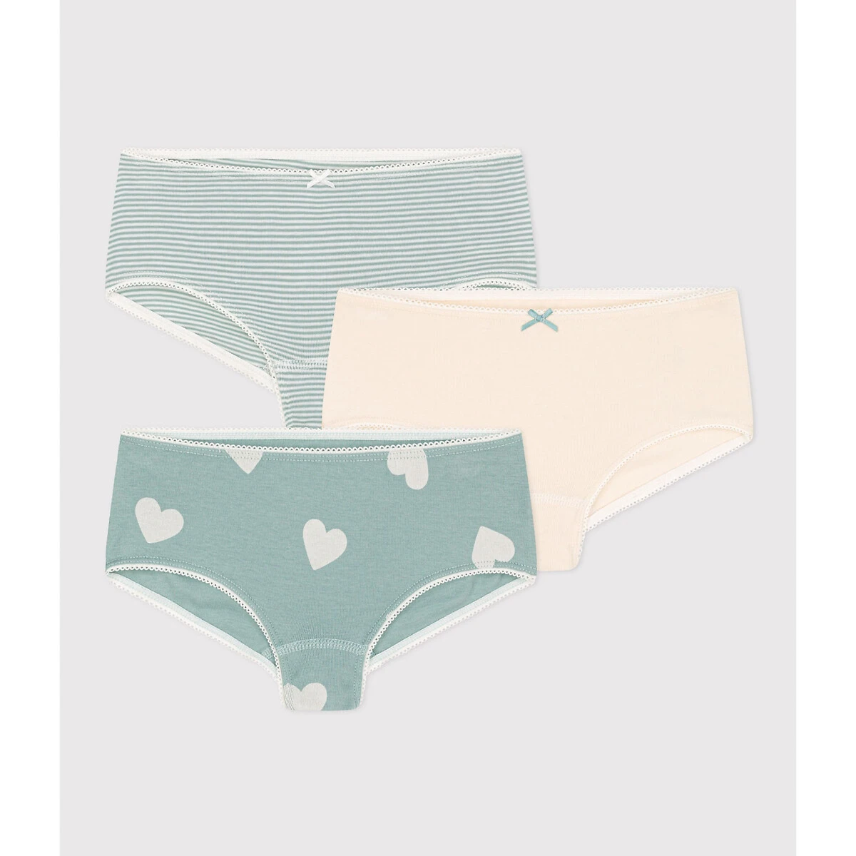 PETIT BATEAU Lot De 3 Shorties En Coton 1 PETIT BATEAU Lot De 3 Shorties En Coton