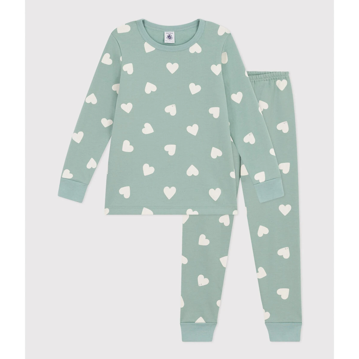 PETIT BATEAU Dors Bien Imprimé Cœurs Molletonné 4 PETIT BATEAU Dors Bien Imprimé Cœurs Molletonné – Image 4