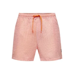 Only & Sons Short De Bain à Rayures En Seersucker Ted