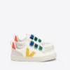 Veja Baskets Scratchées En Cuir V-10 CHROMEFREE