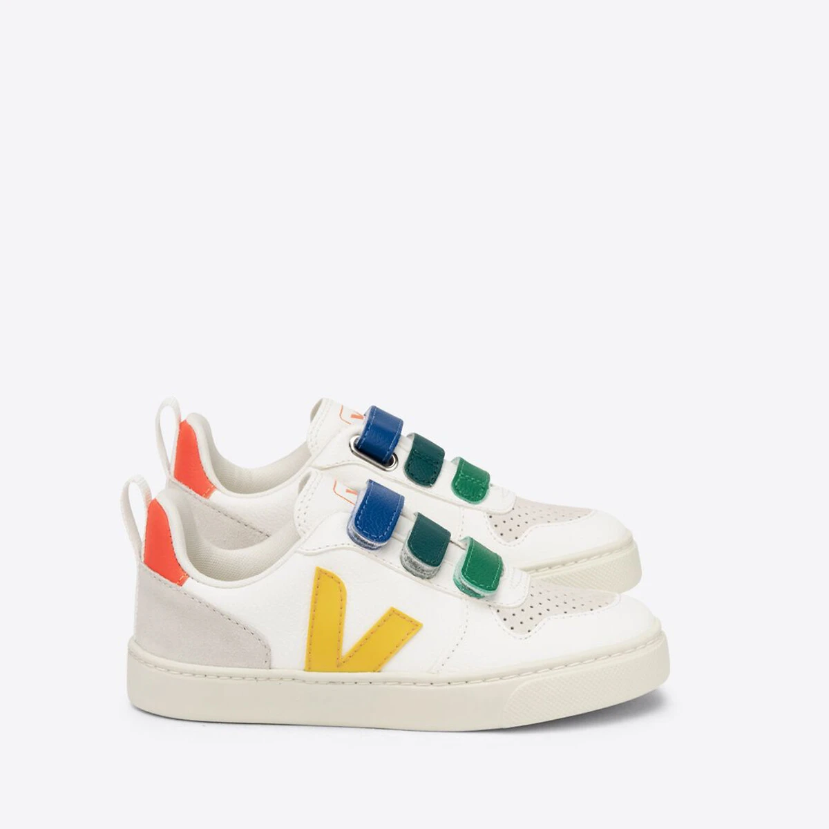 Veja Baskets Scratchées En Cuir V-10 CHROMEFREE 1 Veja Baskets Scratchées En Cuir V-10 CHROMEFREE