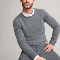 Pull Col Rond En Cachemire, Made In Europe -Mode Décontractée 76bd0c756621a6c2a73d82d4df09c6f9