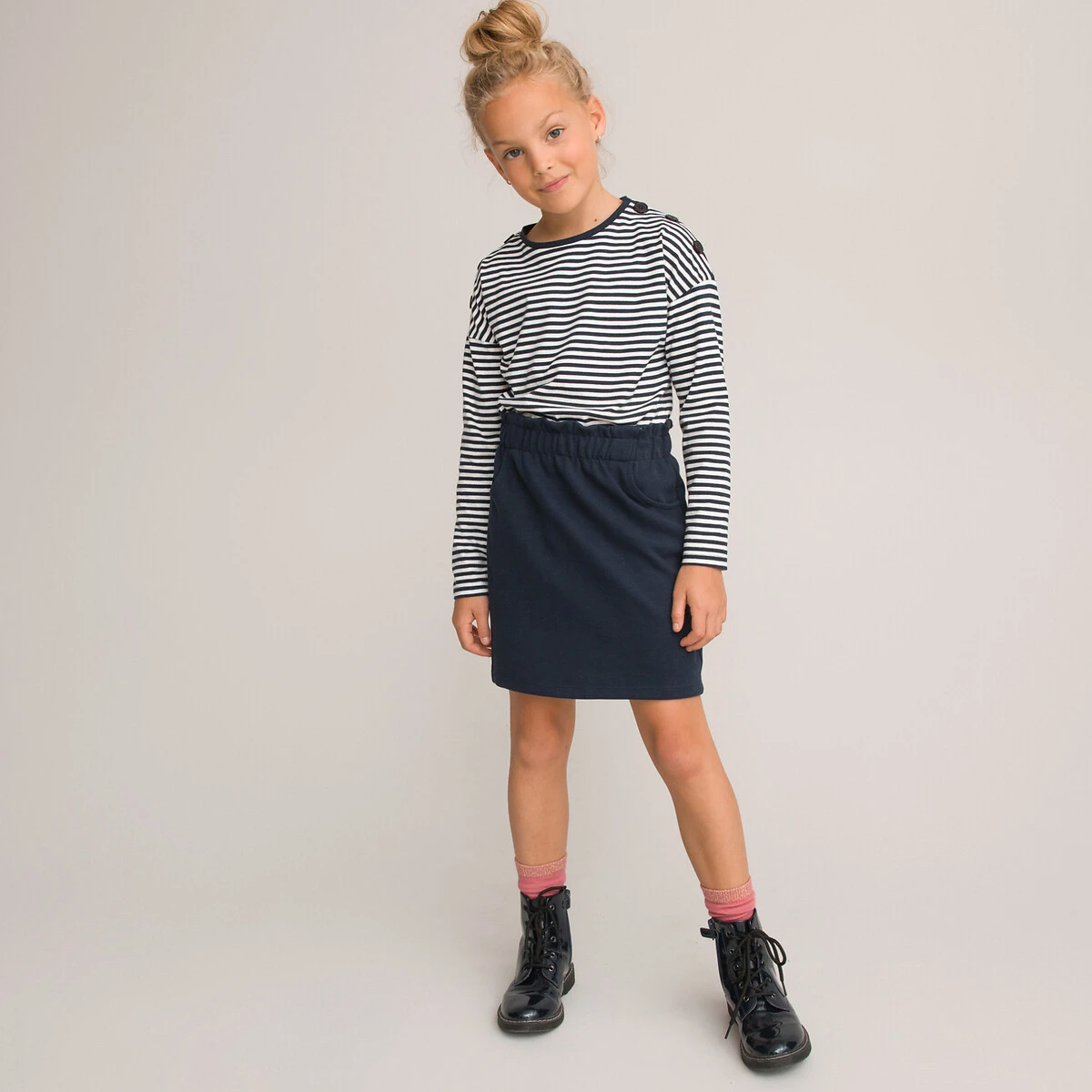 Jupe Droite à Taille élastiquée 1 Jupe Droite à Taille élastiquée